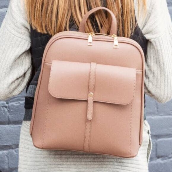 Miztique Women's Taupe Mini Backpack Medium - Picture 1 of 6